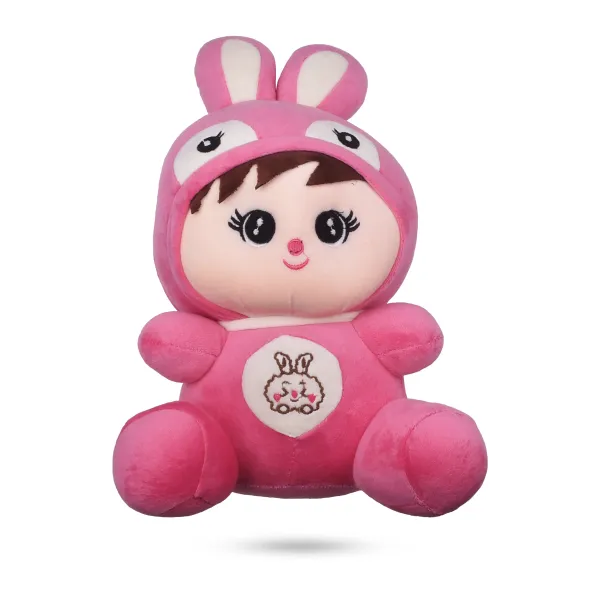 Pink_Bunny_Rabbit_Soft_Toys_With_Cap_For_Kids
