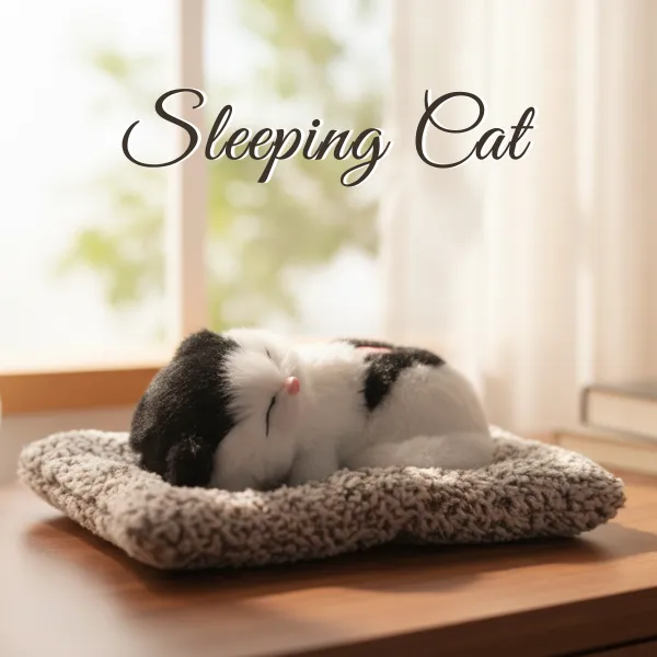 Multicolour_Sleeping_Cat_For_Kids