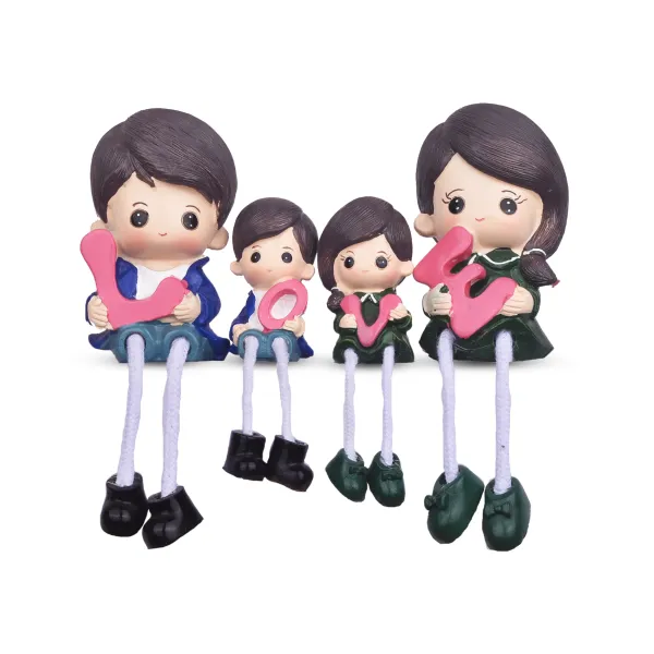 Pink_Lovable_Family_Resine_Statue_With_Love_Text_|_Best_Family_Gift_Items_For_Kids