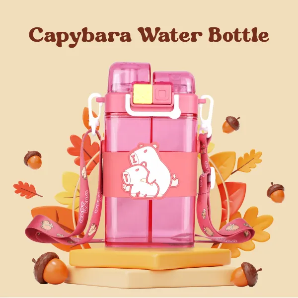 Pink_Capybara_Water_Bottle_(Pink)_|_2_In_1_Water_Bottle_For_Kids