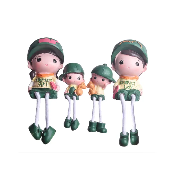 Green_&_Yellow_Lovable_Family_Hanging_Leg_Statue_/_Best_Gift_Items_For_Kids