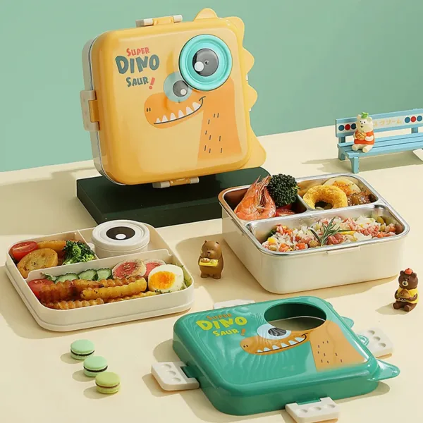 Multicolor_Dino_Lunch_Box_/_Kids_Lunch_Box_-_Stainless_Steel_Lunch_Box_For_Kids