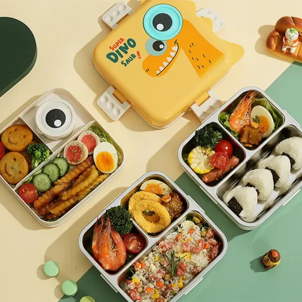 Multicolor_Dino_Lunch_Box_/_Kids_Lunch_Box_-_Stainless_Steel_Lunch_Box_For_Kids