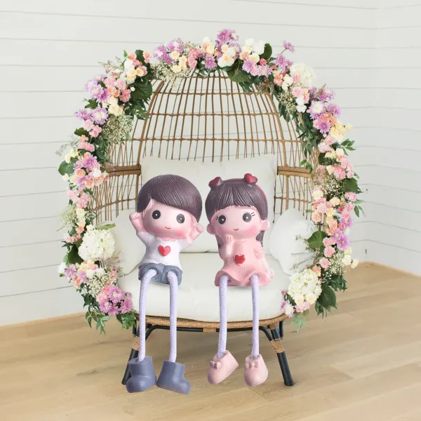 Multicolour_Couple_Miniature_Idol_With_Heart_/_Love_Statue_For_Couples