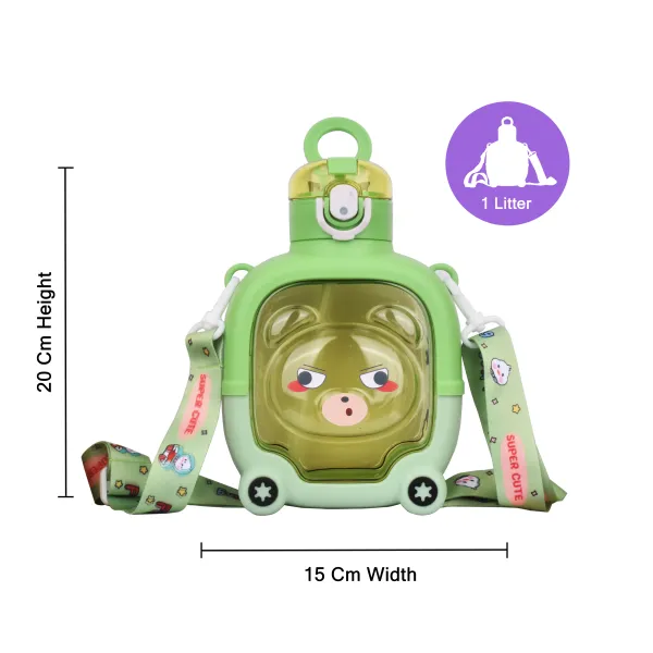 Green_Teddy_Bear_Water_Bottle_/_Water_Bottle_For_School_For_Kids