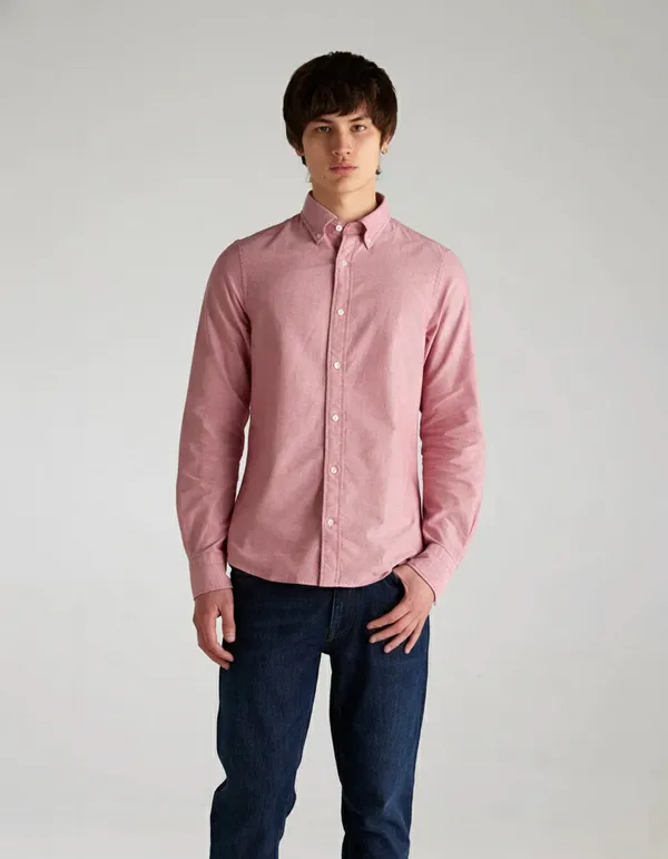 Dustyred_Premium_Cotton_Casual_Oxford_Shirt_For_Men