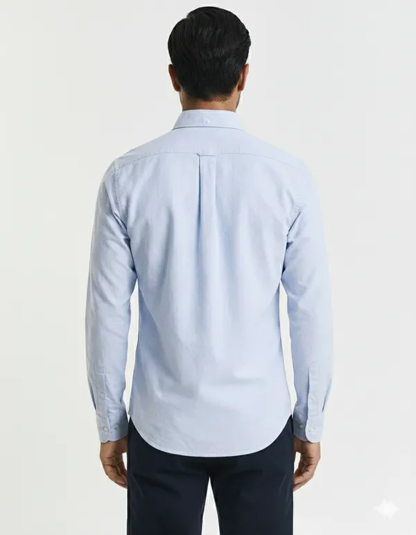 Sky_Blue_Premium_Cotton_Casual_Oxford_Shirt_For_Men
