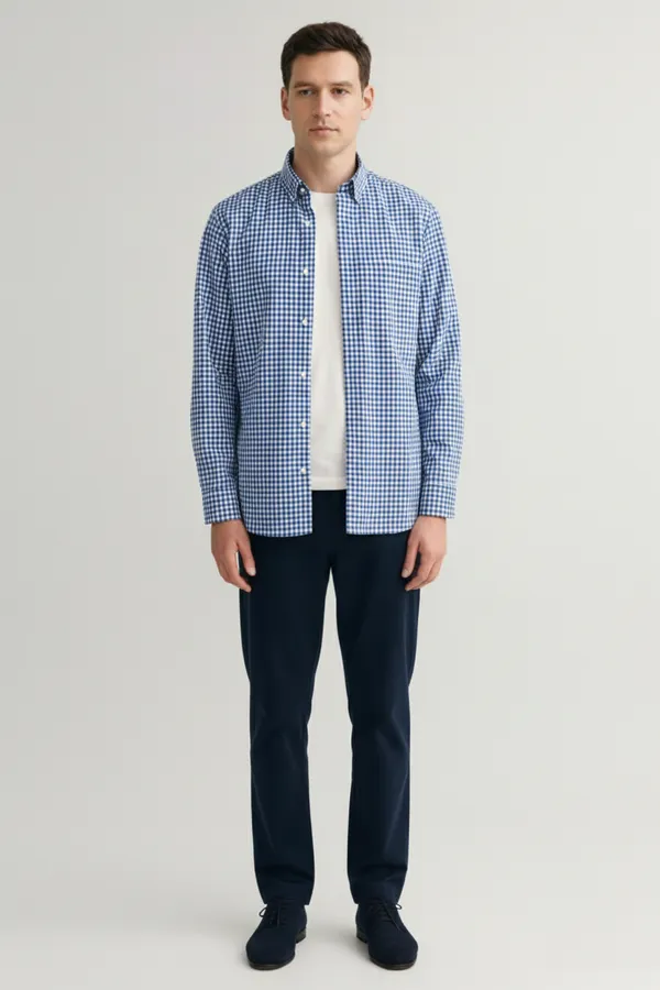 Bluecheck_Premium_Cotton_Casual_Oxford_Shirt_For_Men