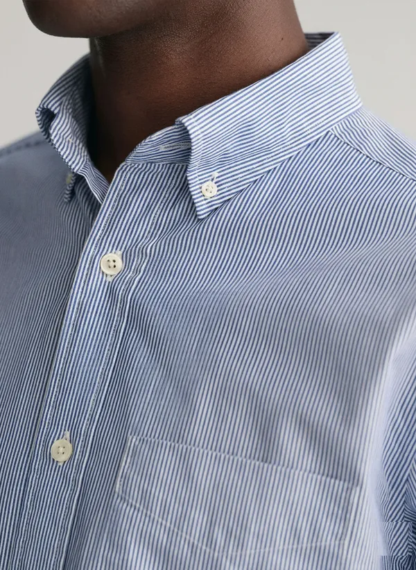 Lightblue_Pinstripe_Premium_Cotton_Casual_Oxford_Shirt_For_Men