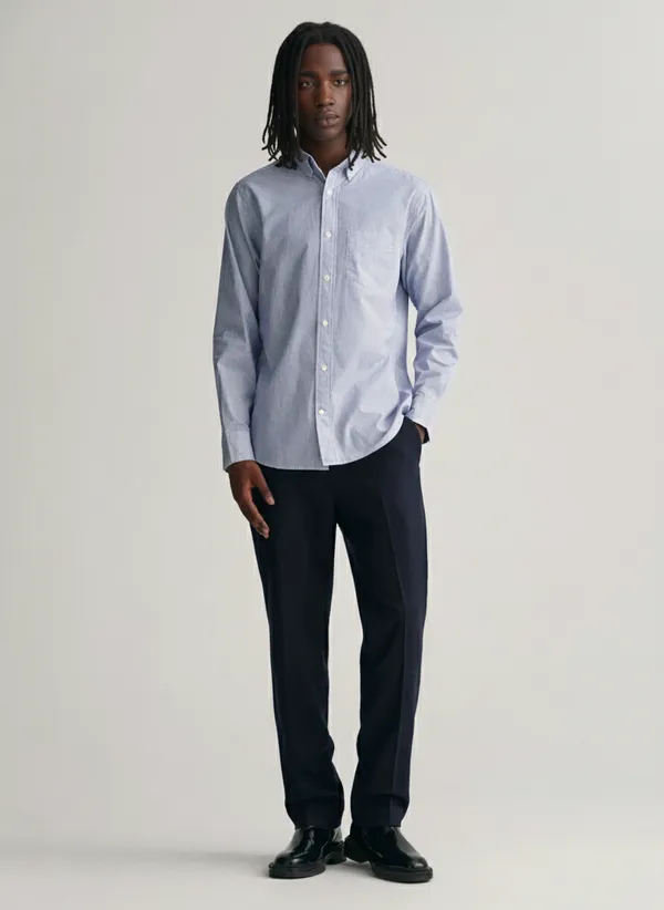 Lightblue_Pinstripe_Premium_Cotton_Casual_Oxford_Shirt_For_Men