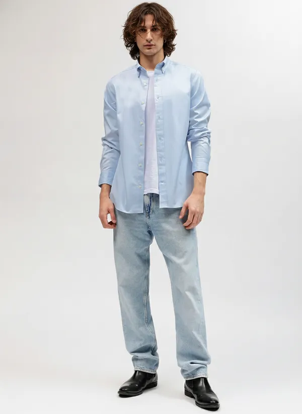 Sky_Blue_Premium_Cotton_Casual_Shirt_For_Men