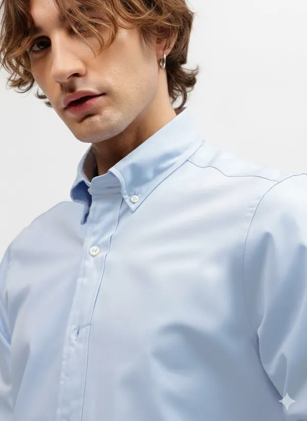 Sky_Blue_Premium_Cotton_Casual_Shirt_For_Men