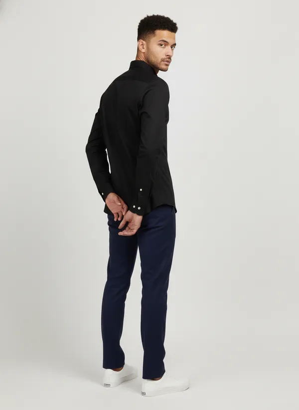 Black_Premium_Cotton_Casual_Printed_Shirt_For_Men
