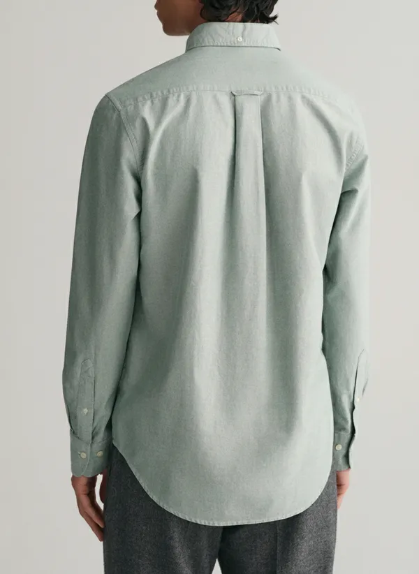 Green_Premium_Cotton_Casual_Oxford_Shirt_For_Men