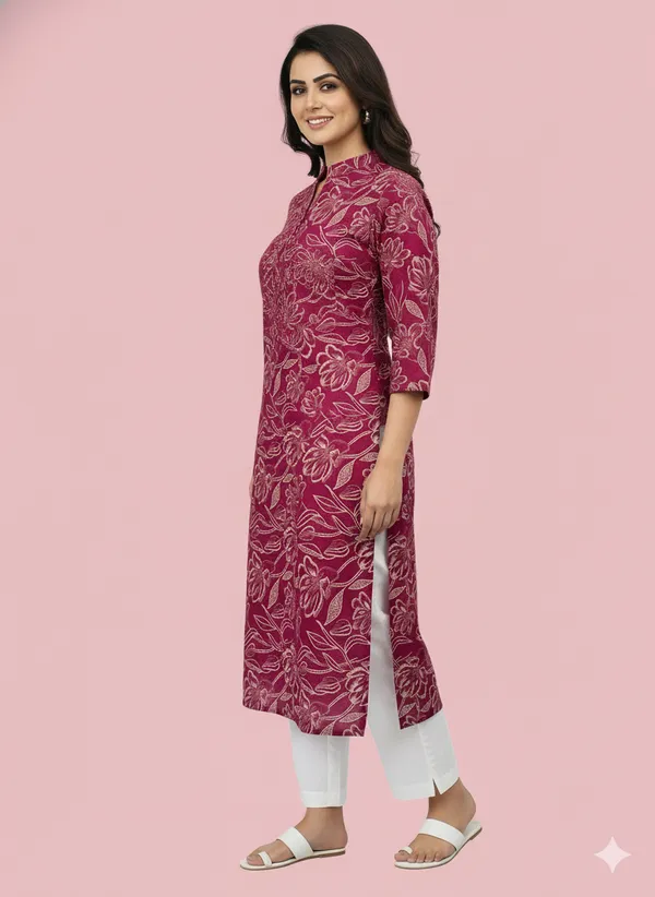 Pink_Printed_Kurtis_Cotton_For_Women