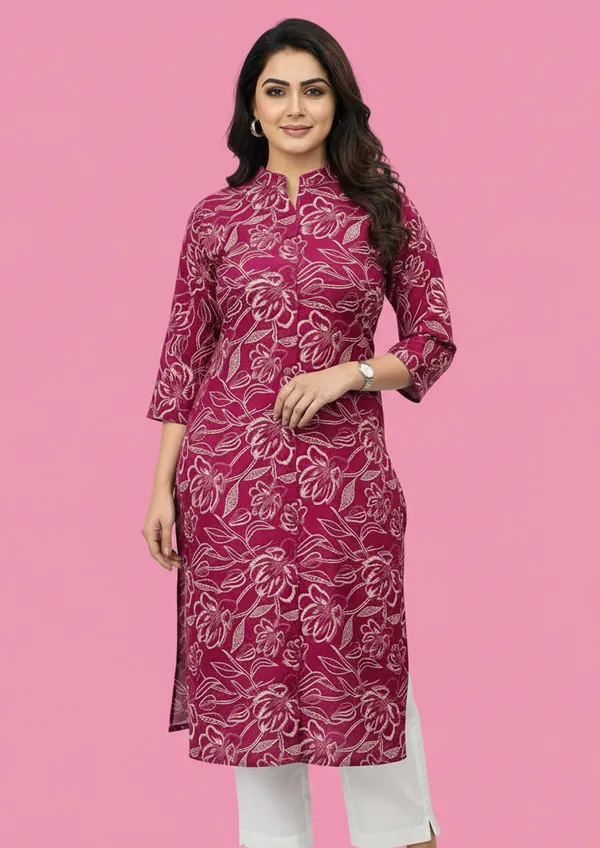 Pink_Printed_Kurtis_Cotton_For_Women