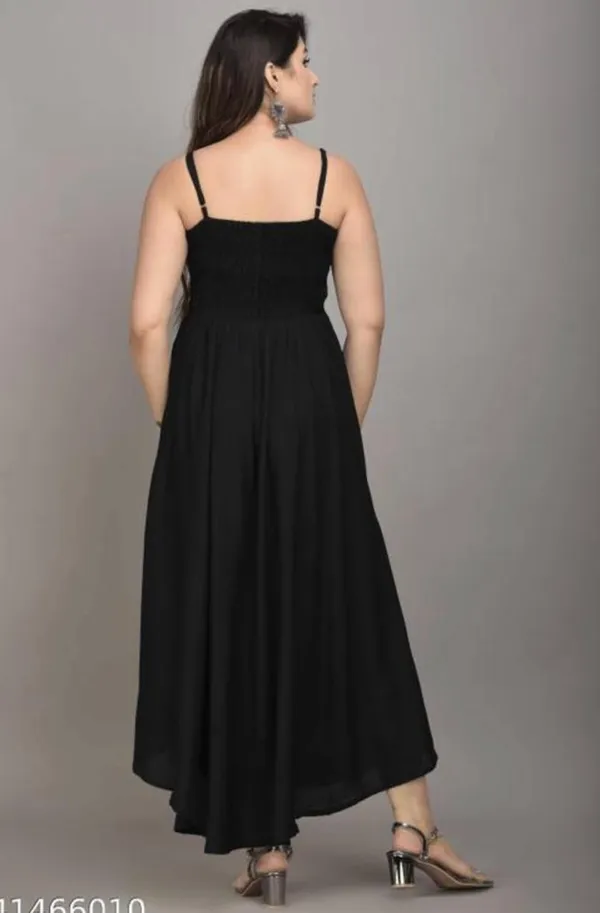 Black_Bobinelastic_Dress_Rayon_For_Women