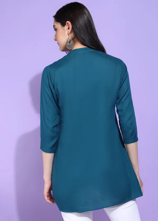 Rama_Green_Embroidered_Kurti_Rayon_For_Women