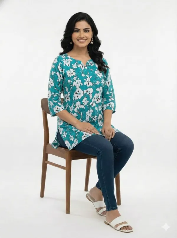 Skywhite_Printed_Kurtis_Cotton_For_Women
