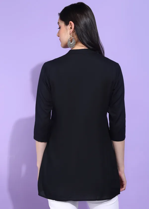 Black_Embroidered_Kurti_Rayon_For_Women