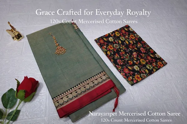 Pista_Green_Kalyani_Narayan_Peth_Masarasaised__Cotton_And_Kalamkari_1_Meter_Matching_Blouse_Free_For_Women