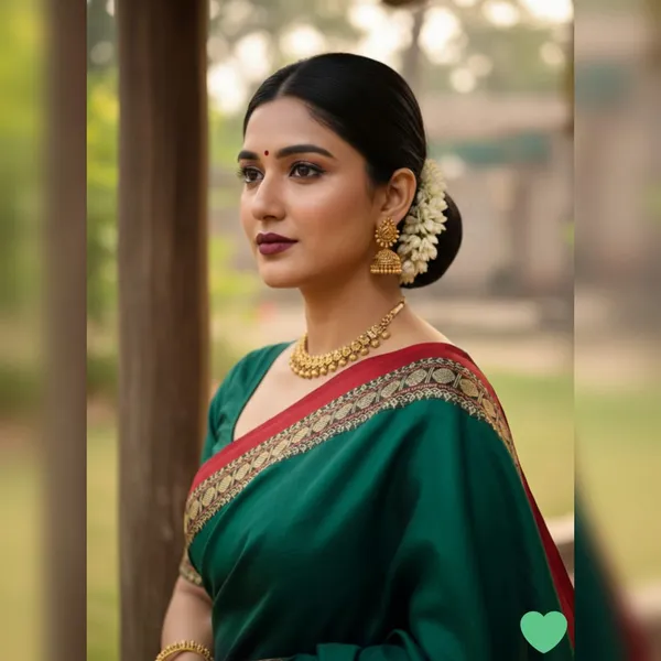 Botle_Green_Gopika_Narayanpet_Cotton_Masarasaised__And_Kalamkari_1_Meter_Matching_Blouse_Free_For_Women