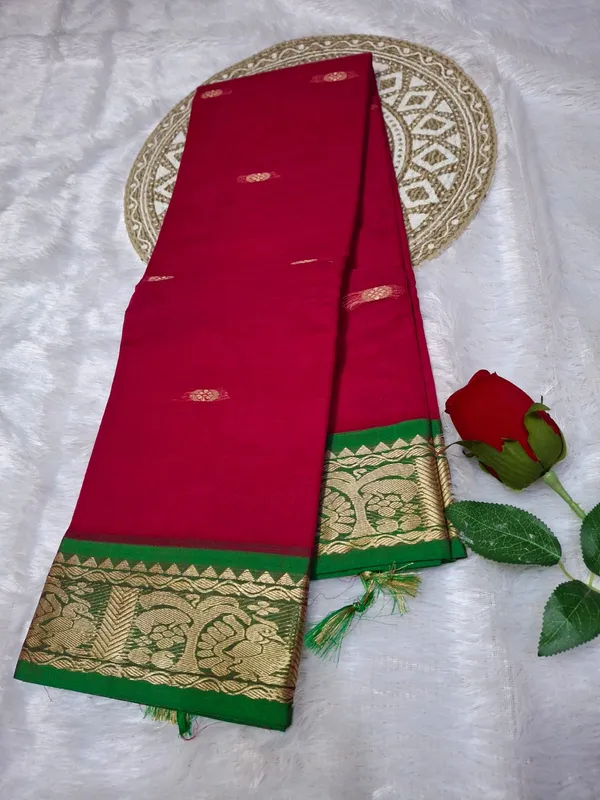 Pink_Sindoor_Collection_Pure_Cotton_Saree