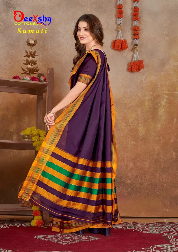 Coffee_Sumati_Paras_Border_Cotton_Saree