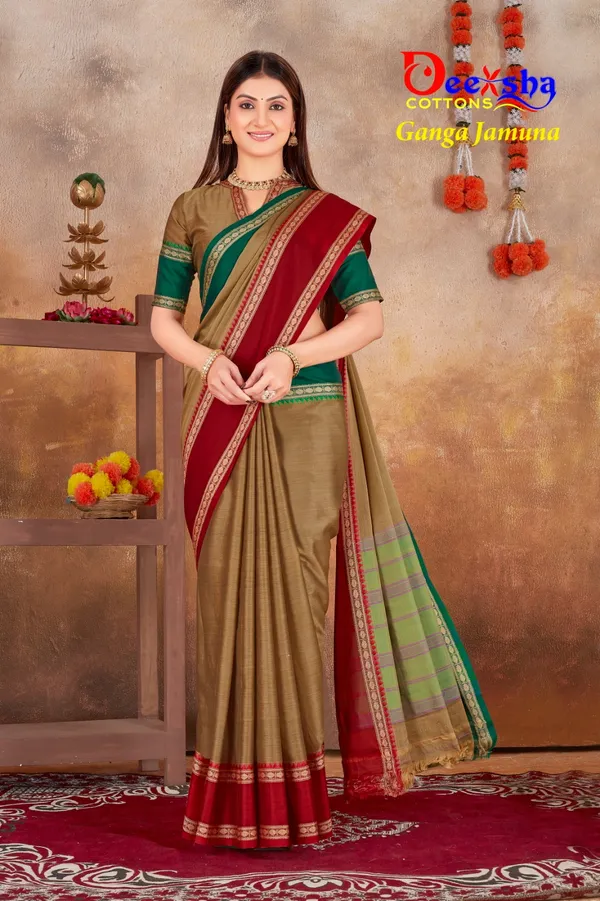 Beige_Cream_Ganga_Jamuna_Arani_Gass_CottonMasarasaised__Saree_With_Kalamkari_1_Meter_Blouse_Free_For_Women