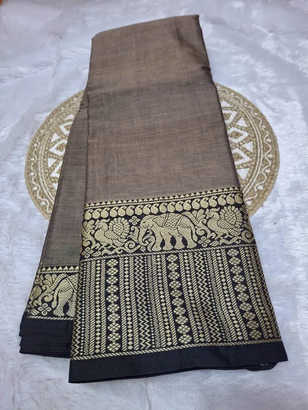 Beige_Cream_Soundarya_Collection_Narayanpreth_CottonMasarasaised__Saree_And_Kalamkari_1_Meter_Matching_Blouse_Free_For_Women