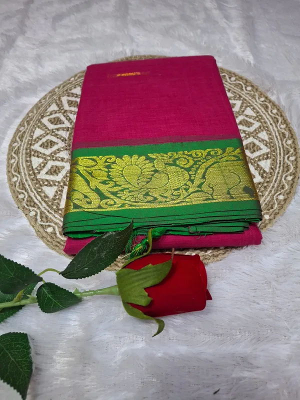 Pink_Komal_Collection_Pure_Cotton_Saree