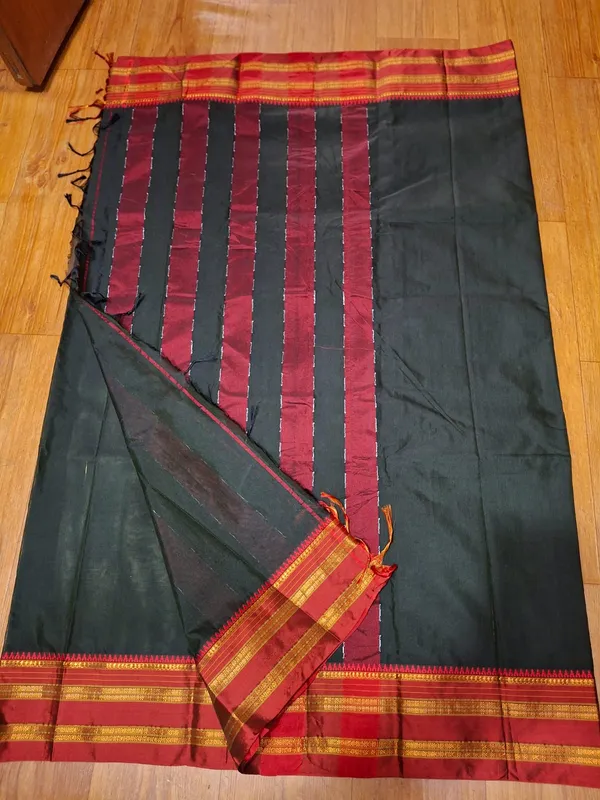 Dark_Mehandi_Saree_Shridevi_Rudraksha_Cotton_Saree