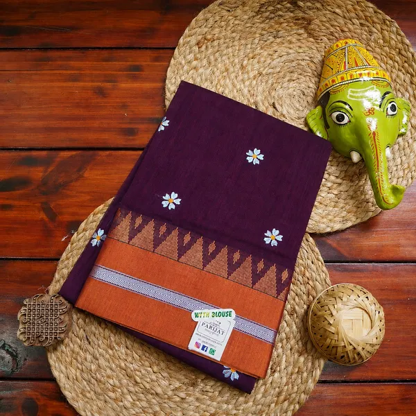 Deeksha_Cotton_|_Meenakashi_rani_mejenta_acralic_cotton_with_flower_hand_embrodary_work_flowers_buttas__saree_for_women_-_Quality_product