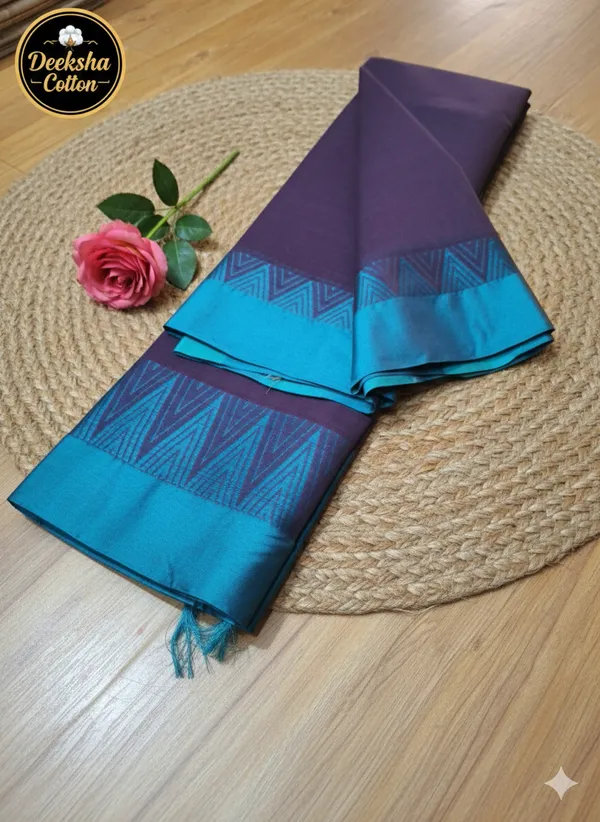 Brinjal_with_teal_venkatagiri_pure_cotton_saree.