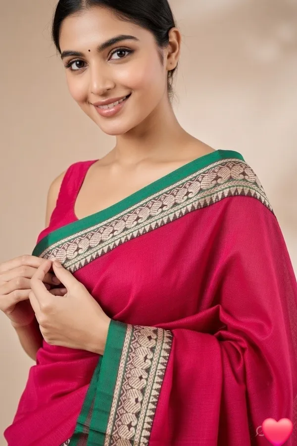 Rani_pink_kalyani_narayanpeth_cotton_masarasaised_saree.