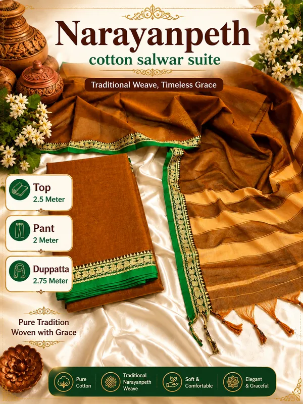 Marina_de_salwar_suite_meterial_narayanpeth_cotton_-_Dusty_Brown_