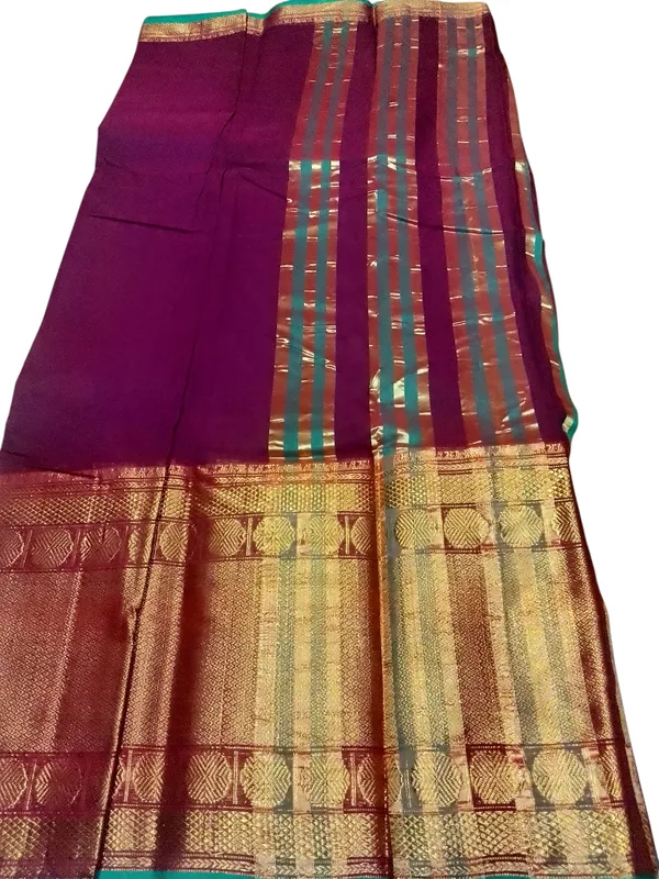 Maroon_With_Golden_Jari_Jacquard_Border_Narayan_Peth_Cotton_Masarasaised_Saree