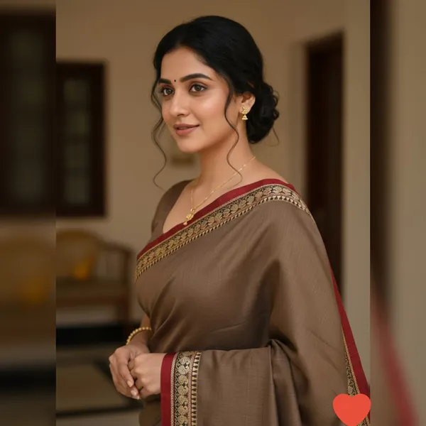 Beige_Cream_Kalyani_Narayan_Peth_Masarasaised__Cotton_And_Kalamkari_1_Meter_Matching_Blouse_Free_For_Women