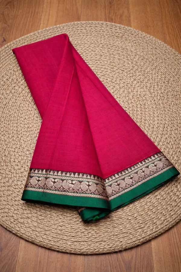 Rani_pink_kalyani_narayanpeth_cotton_masarasaised_saree.