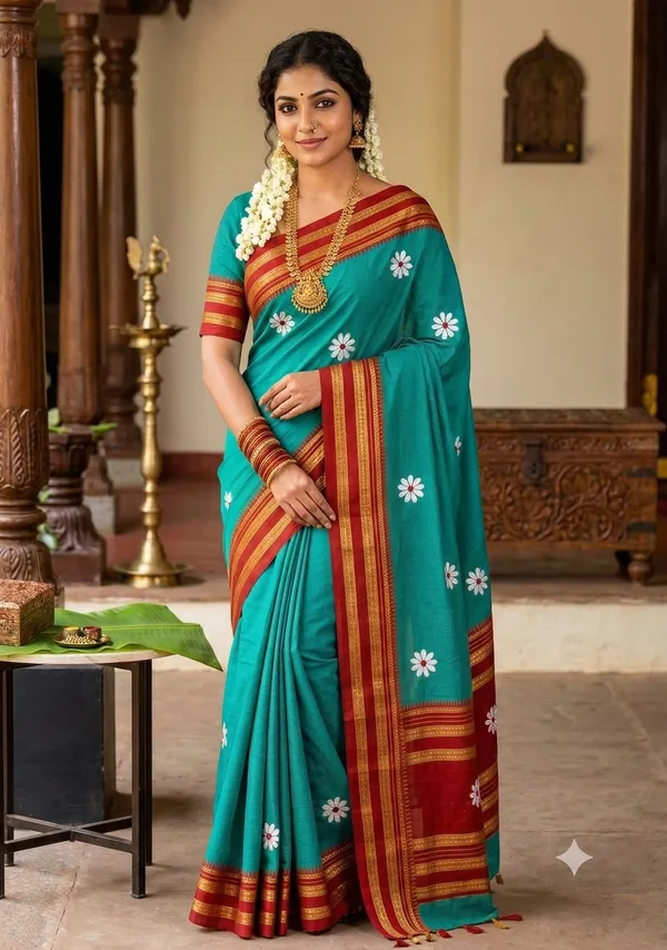 Shrigandha_-_Narayanpeth_Ilkal_cotton_saree_with_running_blouse_for_women_