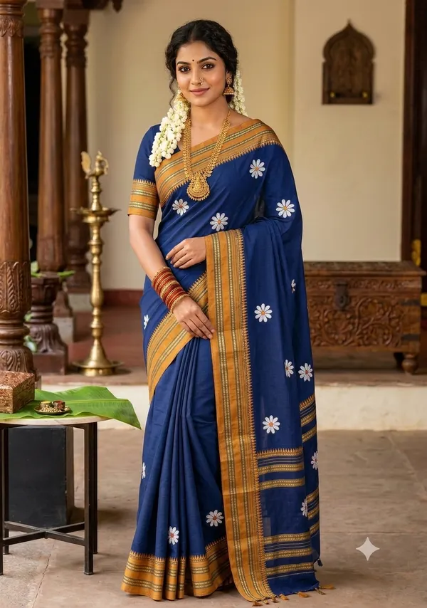 Shrigandha_-_Narayanpeth_ilakal_cotton_saree_with_running_blouse_for_women_