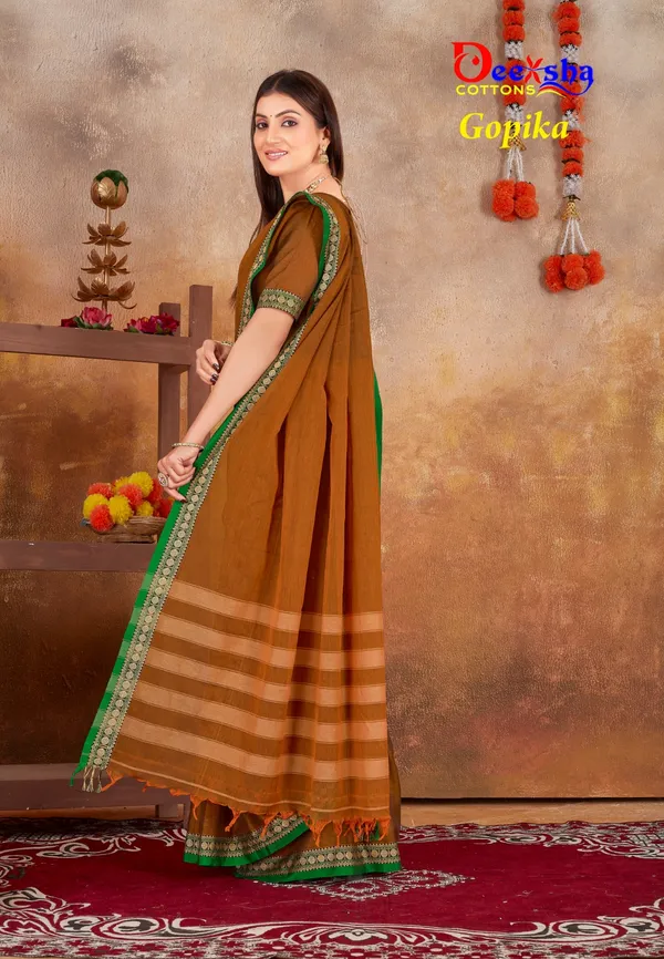Wooden_Brown_Gopika_Narayanpet_Cotton_Masarasaised__And_Kalamkari_1_Meter_Matching_Blouse_Free_For_Women