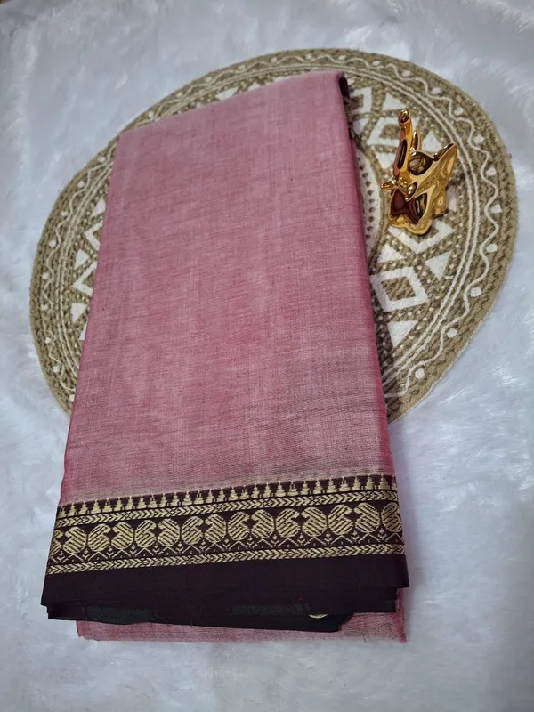 Rose_Pink_Kalyani_Narayan_PethMasarasaised__Cotton_Saree_With_Kalamkari_1_Meter_Matching_Blouse_Free_For_Women