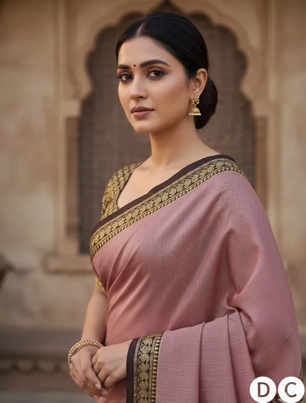 Rose_Pink_Kalyani_Narayan_PethMasarasaised__Cotton_Saree_With_Kalamkari_1_Meter_Matching_Blouse_Free_For_Women
