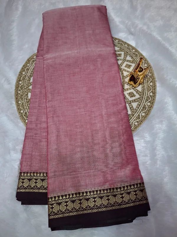 Rose_Pink_Kalyani_Narayan_PethMasarasaised__Cotton_Saree_With_Kalamkari_1_Meter_Matching_Blouse_Free_For_Women