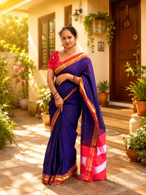 Kastoori_Ilakal_cotton_silk_violet_saree_with_tope_teni_silk_pallu_saree