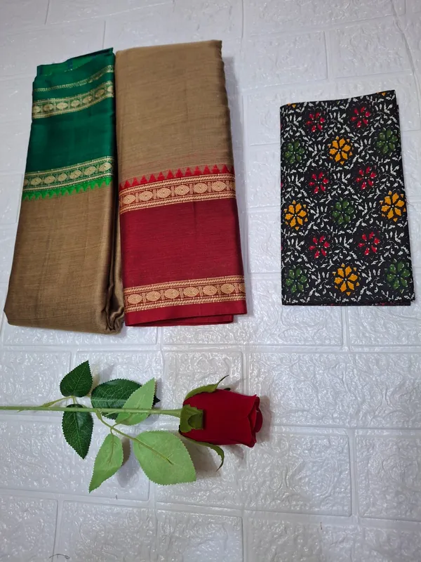Beige_Cream_Ganga_Jamuna_Arani_Gass_CottonMasarasaised__Saree_With_Kalamkari_1_Meter_Blouse_Free_For_Women