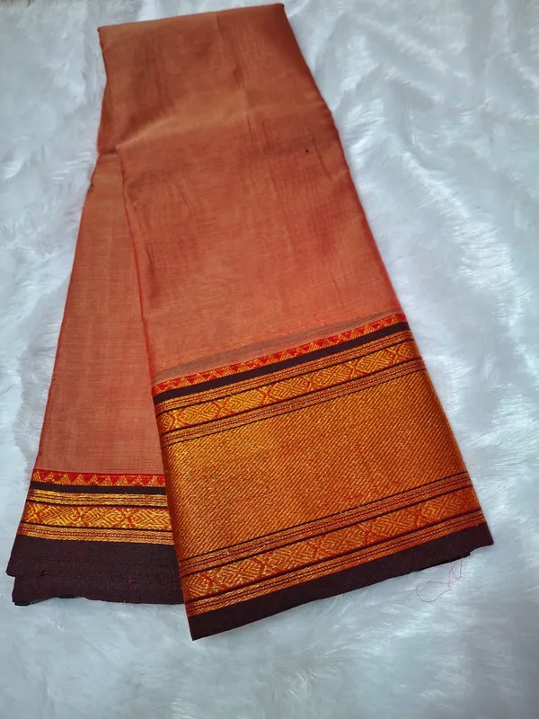 Rust_maroon_rudraksha_narayanpeth_cotton_masarasaised_saree