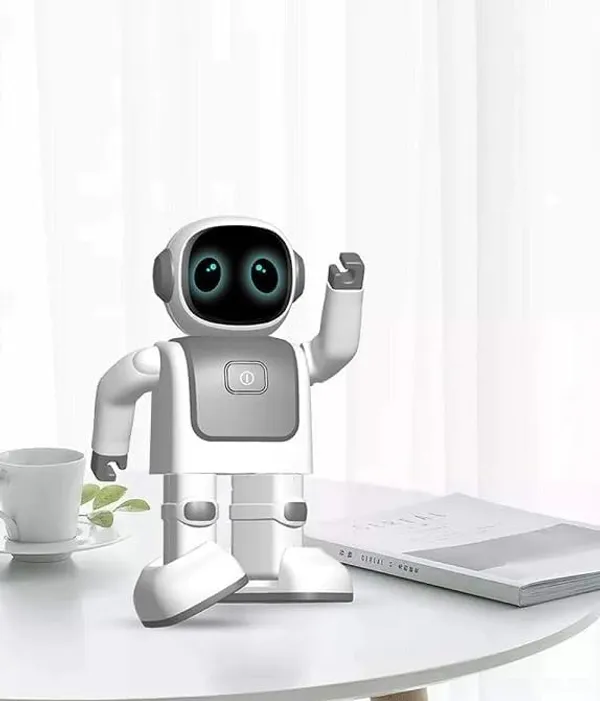 White_And_Grey_Smart_Dancing_Robot_Bluetooth_Speaker