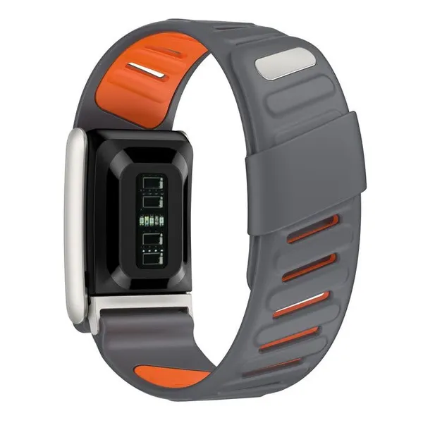 Grey_Silicone_Smartwatch_Band